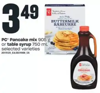 Independent Grocer Pc pancake mix or table syrup offer