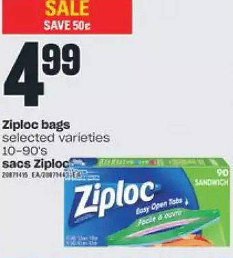 Independent Grocer Ziploc bags offer