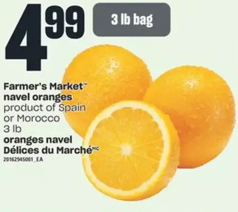 Independent Grocer Farmer's market navel oranges offer