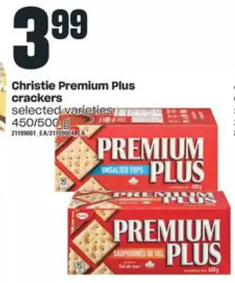Independent Grocer Christie premium plus crackers offer