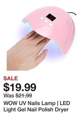Showcase Wow uv nails lamp | led light gel nail polish dryer offer