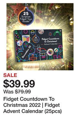 Showcase Fidget countdown to christmas 2022 | fidget advent calendar (25pcs) offer