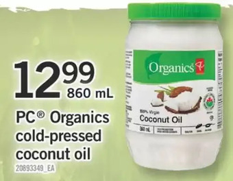 Fortinos Pc organics cold-pressed coconut oil offer