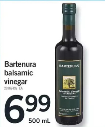 Fortinos Bartenura balsamic vinegar offer