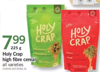 Fortinos Holy crap high fibre cereal offer