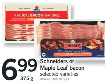 Fortinos Schneiders or maple leaf bacon offer
