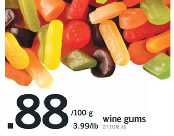 Fortinos Wine gums offer