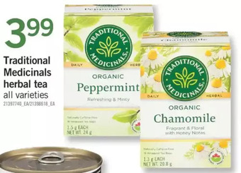 Fortinos Traditional medicinals herbal tea offer