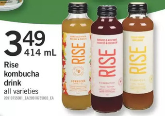 Fortinos Rise kombucha drink offer
