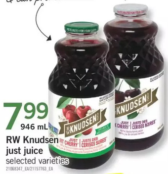Fortinos Rw knudsen just juice offer