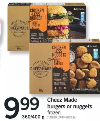 Fortinos Cheez made burgers or nuggets offer