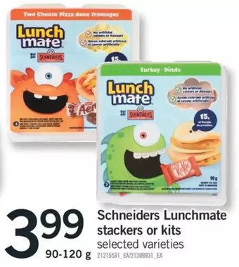 Fortinos Schneiders lunchmate stackers or kits offer