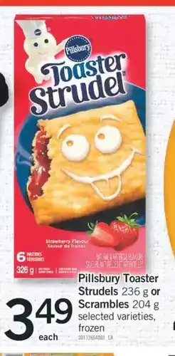 Fortinos Pillsbury toaster strudels or scrambles offer