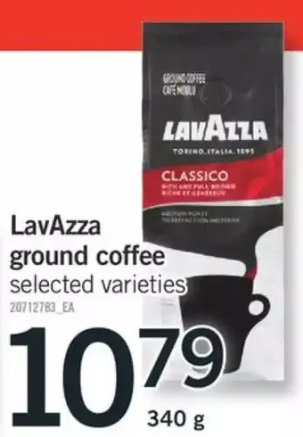 Fortinos Lavazza ground coffee offer