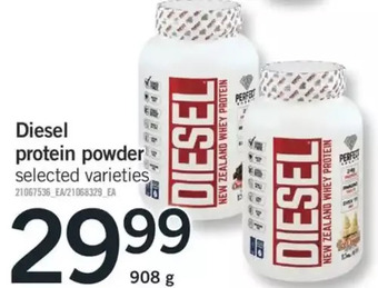 Fortinos Diesel protein powder offer