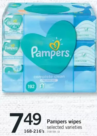 Fortinos Pampers wipes offer