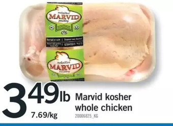 Fortinos Marvid kosher whole chicken offer