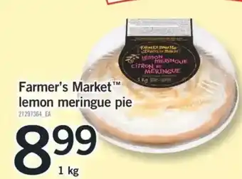 Fortinos Farmer's market lemon meringue pie offer