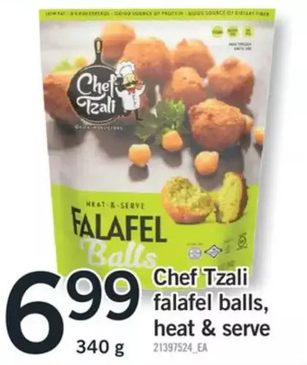 Fortinos Chef tzali falafel balls, heat & serve offer