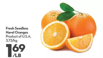 Longo's Fresh seedless navel oranges offer