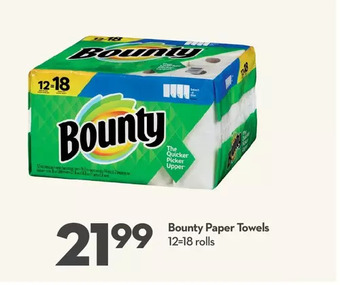 Longo's Bounty paper towels offer