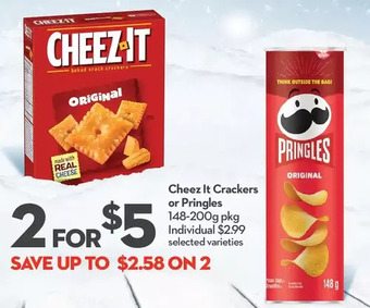 Longo's Cheez it crackers or pringles offer