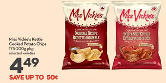 Longo's Miss vickie's kettle cooked potato chips offer