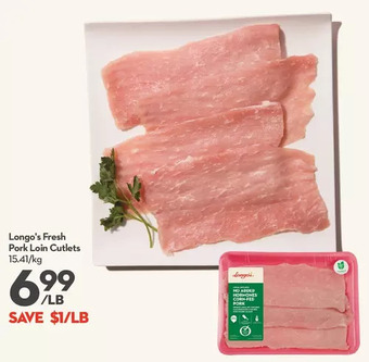 Longo's Longo's fresh pork loin cutlets offer