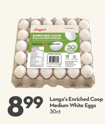 Longo's Longo's enriched coop medium white eggs offer