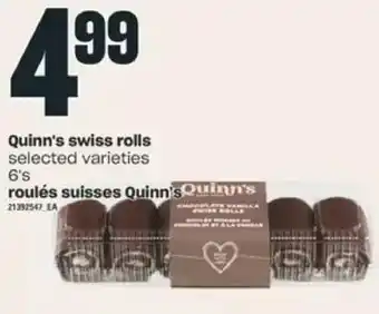 Valu-mart Quinn's swiss rolls offer