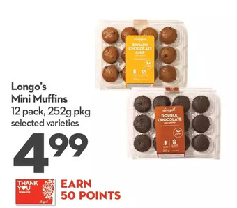 Longo's Longo's mini muffins offer