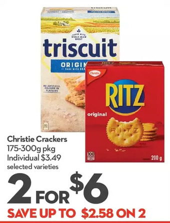 Longo's Christie crackers offer