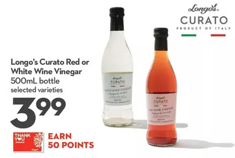 Longo's Longo's curato red or white wine vinegar offer