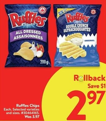 Walmart Ruffles Chips offer