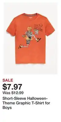 Old Navy Short-sleeve halloween-theme graphic t-shirt for boys offer