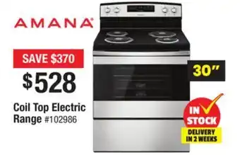 Bad Boy Superstore Amana top electric coil top electric range range offer