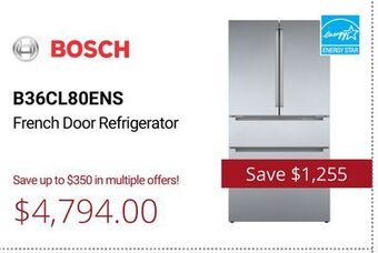 Canadian Appliance Source Bosch french door refrigerator offer