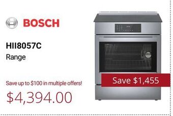 Canadian Appliance Source Bosch range offer