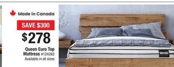 Bad Boy Superstore Queen euro top mattress offer