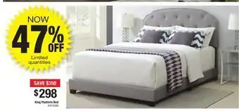 Bad Boy Superstore King platform bed offer