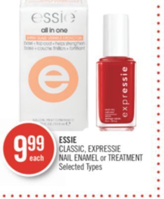 Shoppers Drug Mart Essie classic, expressie nail enamel or treatment offer