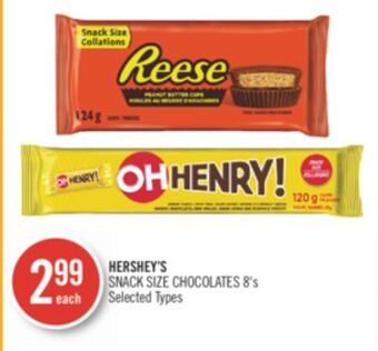 Shoppers Drug Mart Hershey's snack size chocolates offer