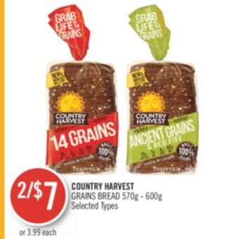 Shoppers Drug Mart Country harvest grains bread offer