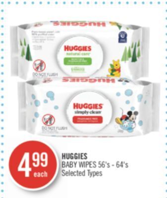 Shoppers Drug Mart Huggies baby wipes offer
