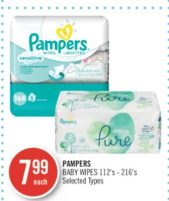 Shoppers Drug Mart Pampers baby wipes offer