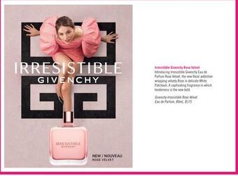 Shoppers Drug Mart Givenchy irresistible rose velvet eau de parfum, 80ml offer