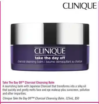Shoppers Drug Mart Clinique take the day off™ charcoal cleansing balm offer