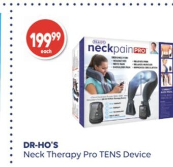 Shoppers Drug Mart Dr-ho's neck therapy pro tens device offer