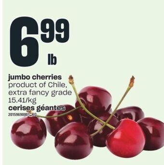 Independent City Market Jumbo cherries offer