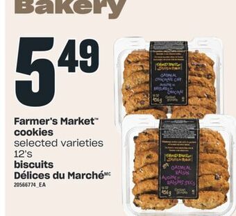 Independent City Market Farmer's market™ cookies, 12's offer